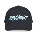 Revvenit Script Baseball Cap — Retro Cyan Outline Hat