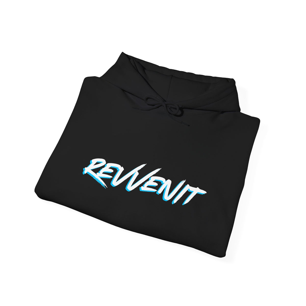Revenit Script Hoodie — Retro Neon Logo Pullover