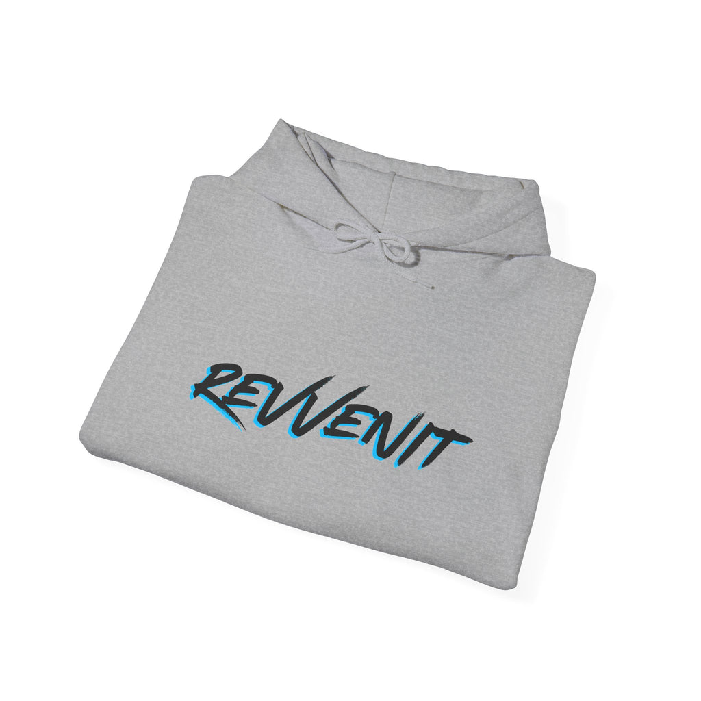 Revenit Script Hoodie — Retro Neon Logo Pullover