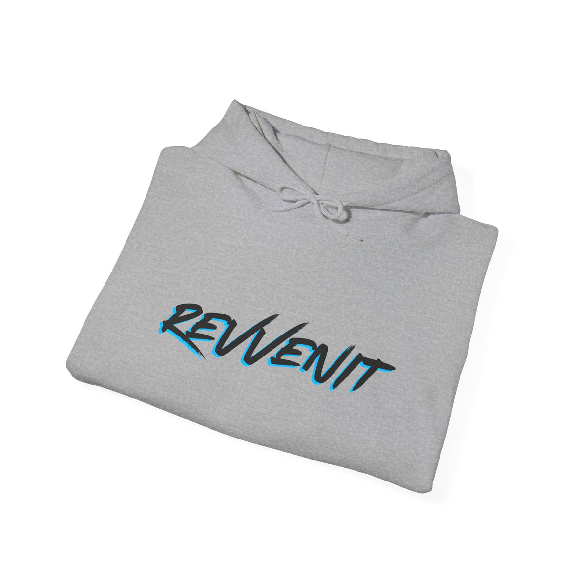 Revenit Script Hoodie — Retro Neon Logo Pullover